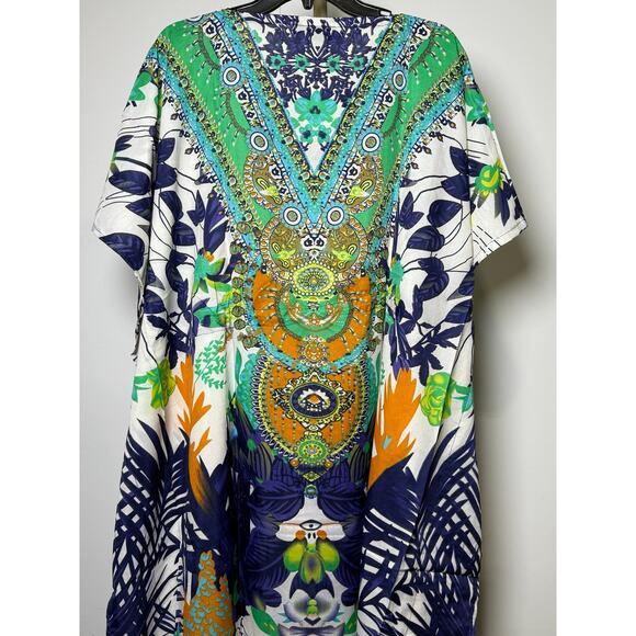 Kaftan Dresses for Women Beach Coverups, One Size Kaftans for Loungewear & Swim - Picture 4 of 4